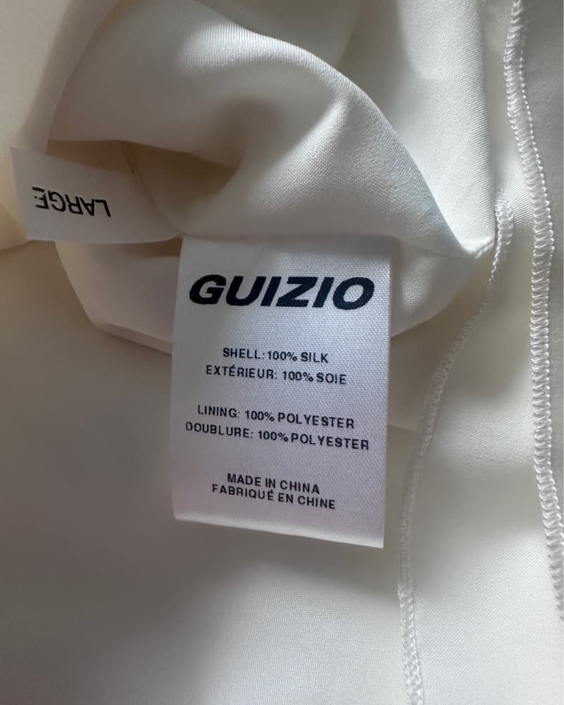 Silk Cream Guizio Mini Dress  - Image 6