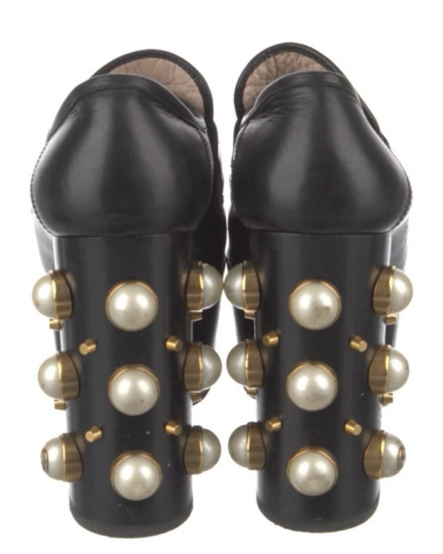Gucci Studded Platform Loafers Size 38 - Image 4