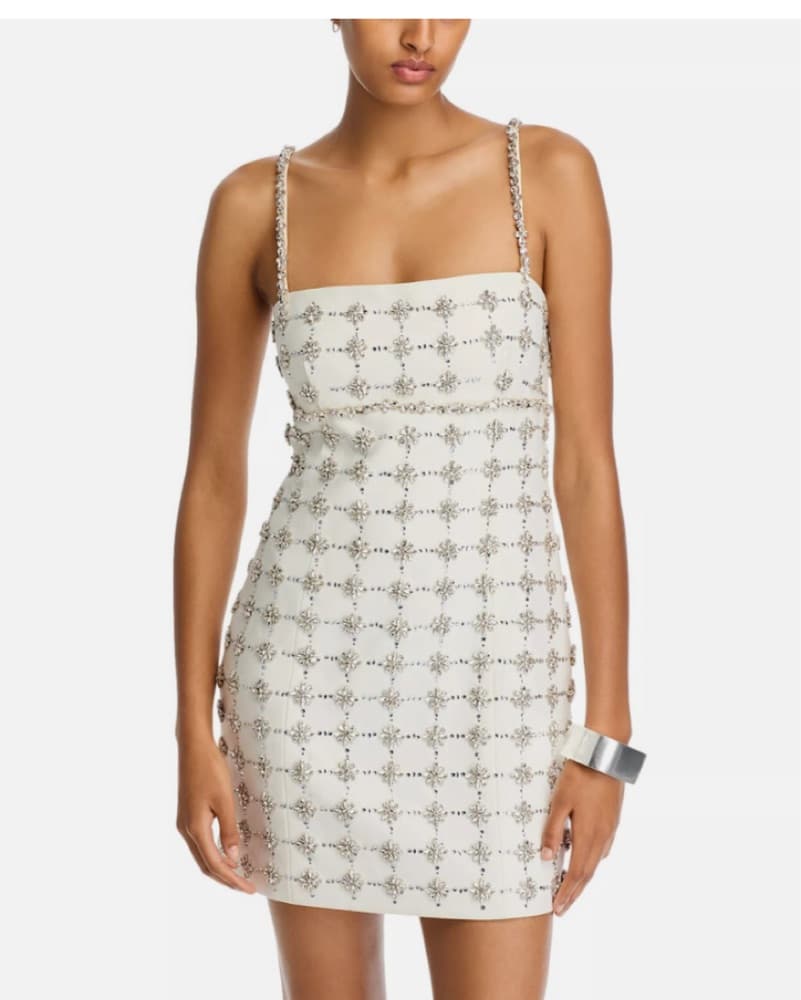 Cinq à Sept Embellished Satine Dress - Image 1