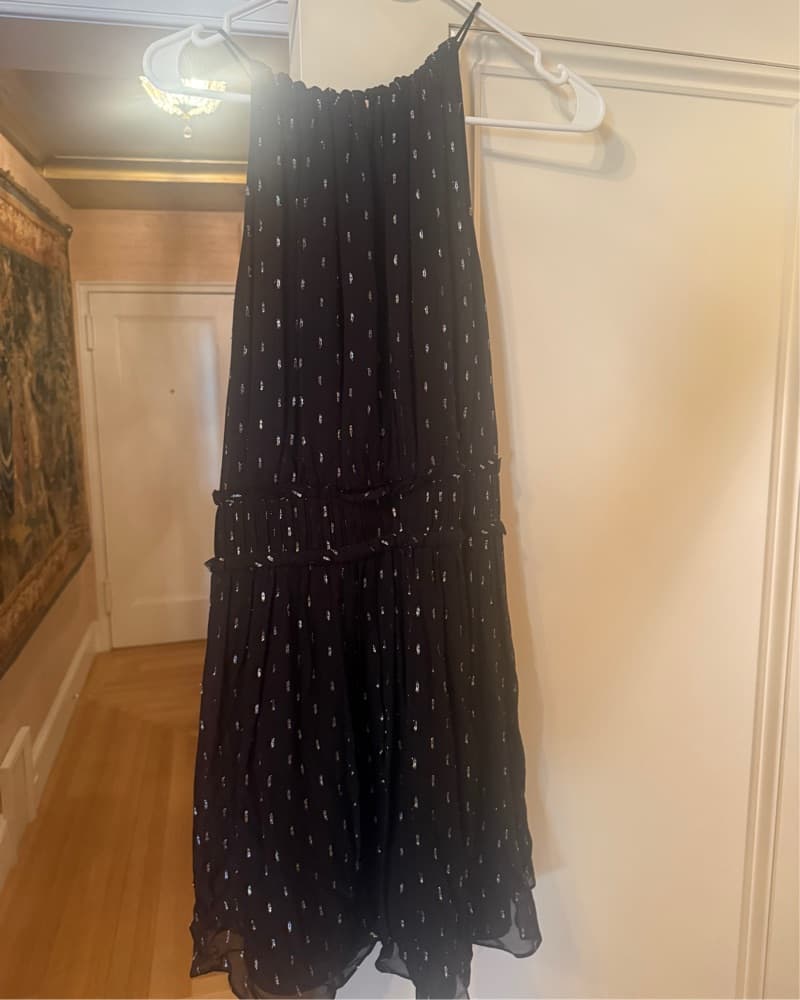 Joie Chiffon Sleeveless Metallic Dress - Image 3