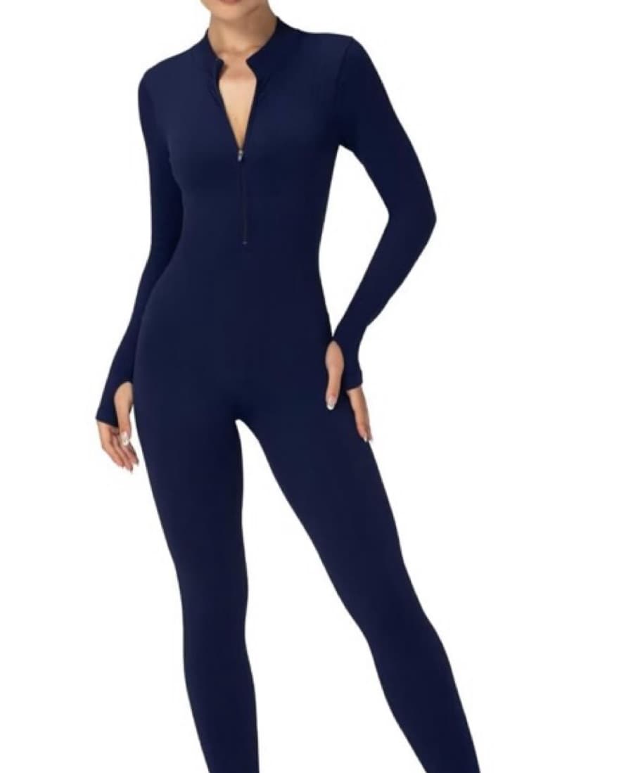 Navy Long sleeve Jumpsuit   - Image 1