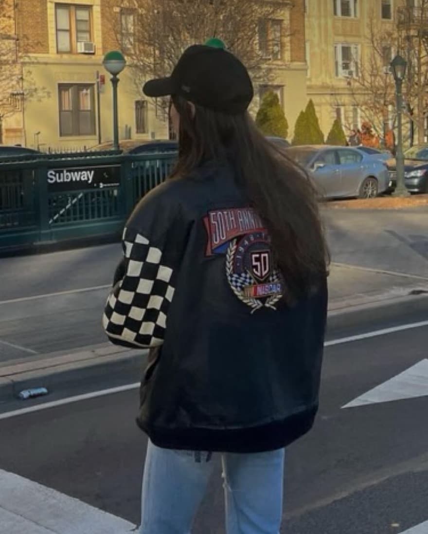 Vintage NASCAR Leather Bomber  - Image 3