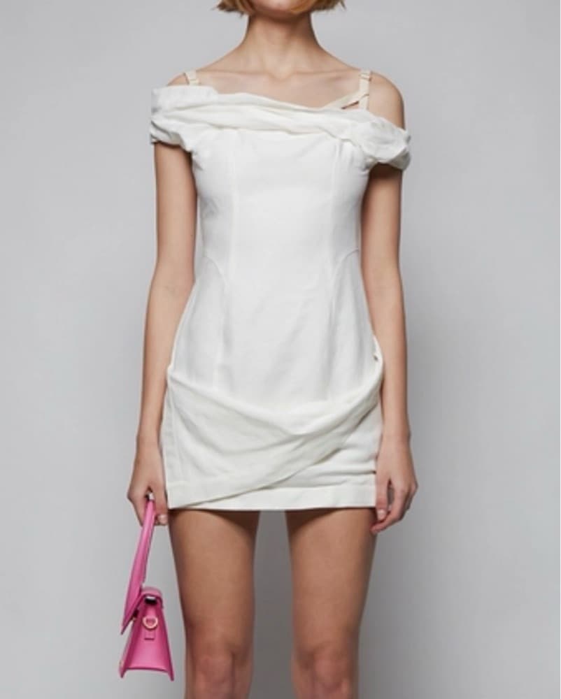 Jacquemus La Robe Foglio White Dre - Image 1