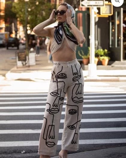 Maison Les Enerves Pants Siam Ink - Image 2