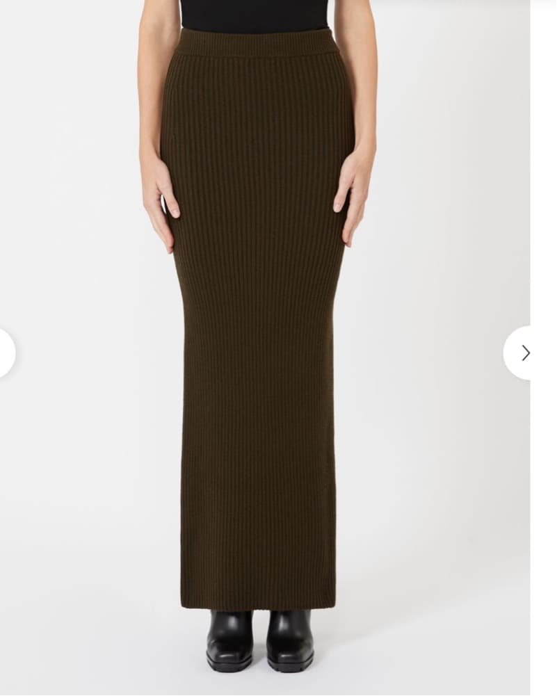 Wool And Cashmere Pencil Long Skirt - Image 2