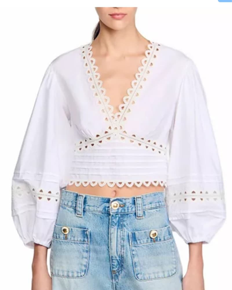 Sandro White Cotton Set - Image 4