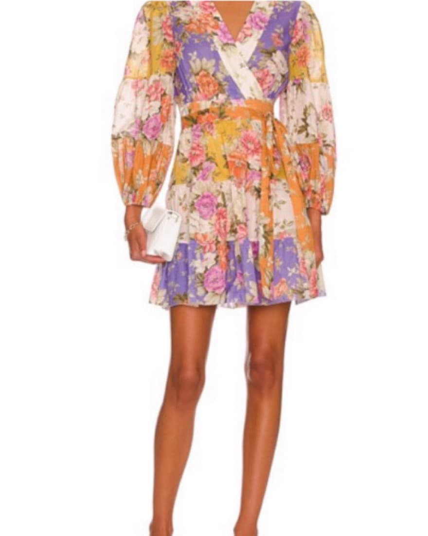 Zimmermann Pattie Wrap Mini Dress - Image 6