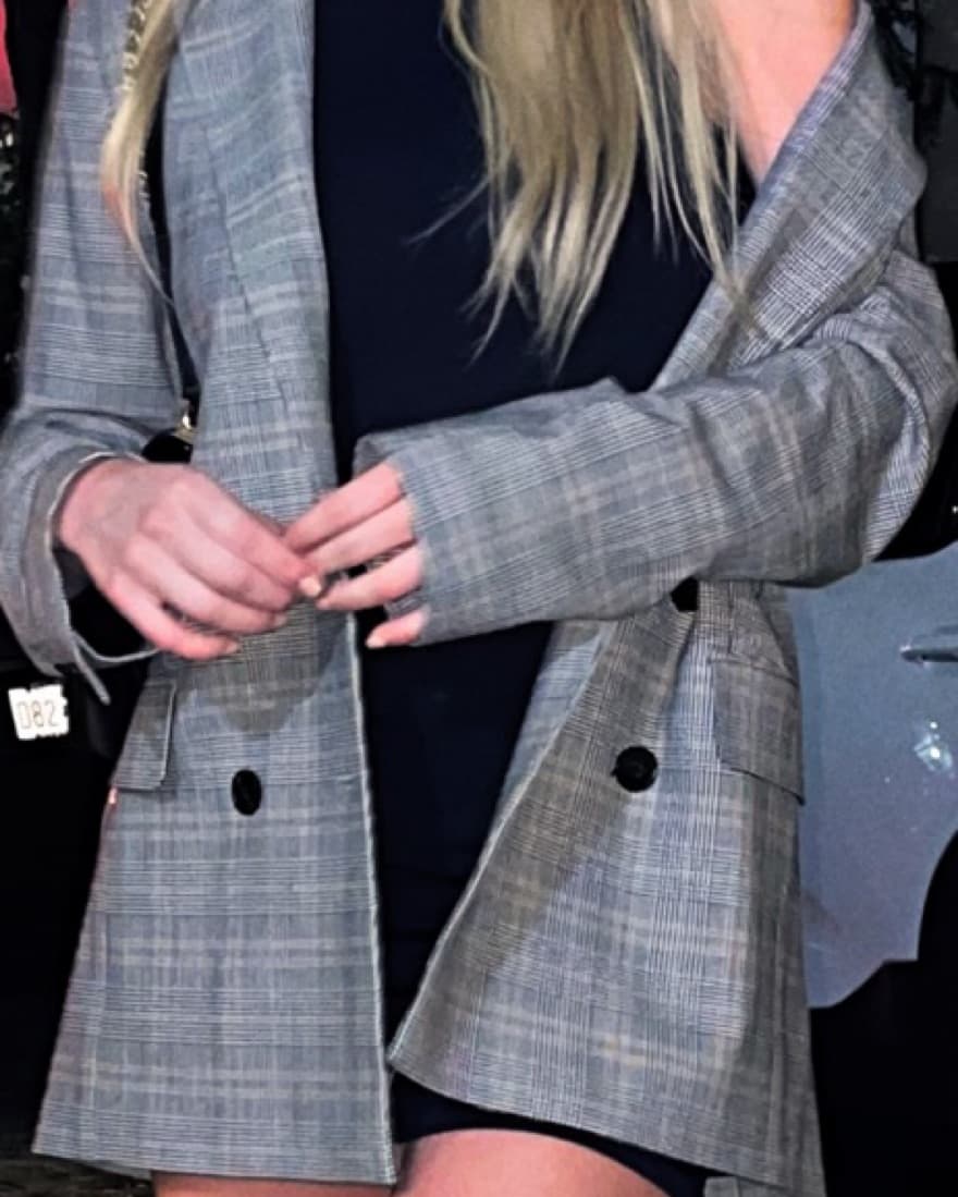 Plaid Oversized Blazer - Image 2