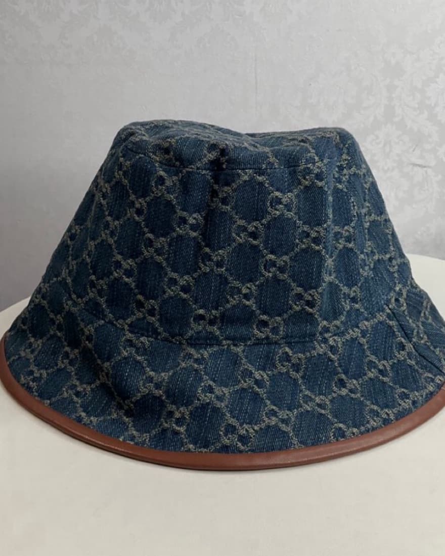 Gucci GG Supreme Denim Bucket Hat  - Image 2