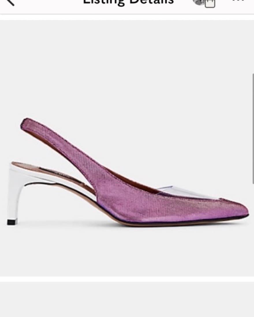 Area Sling Back Pink Heels - Image 2