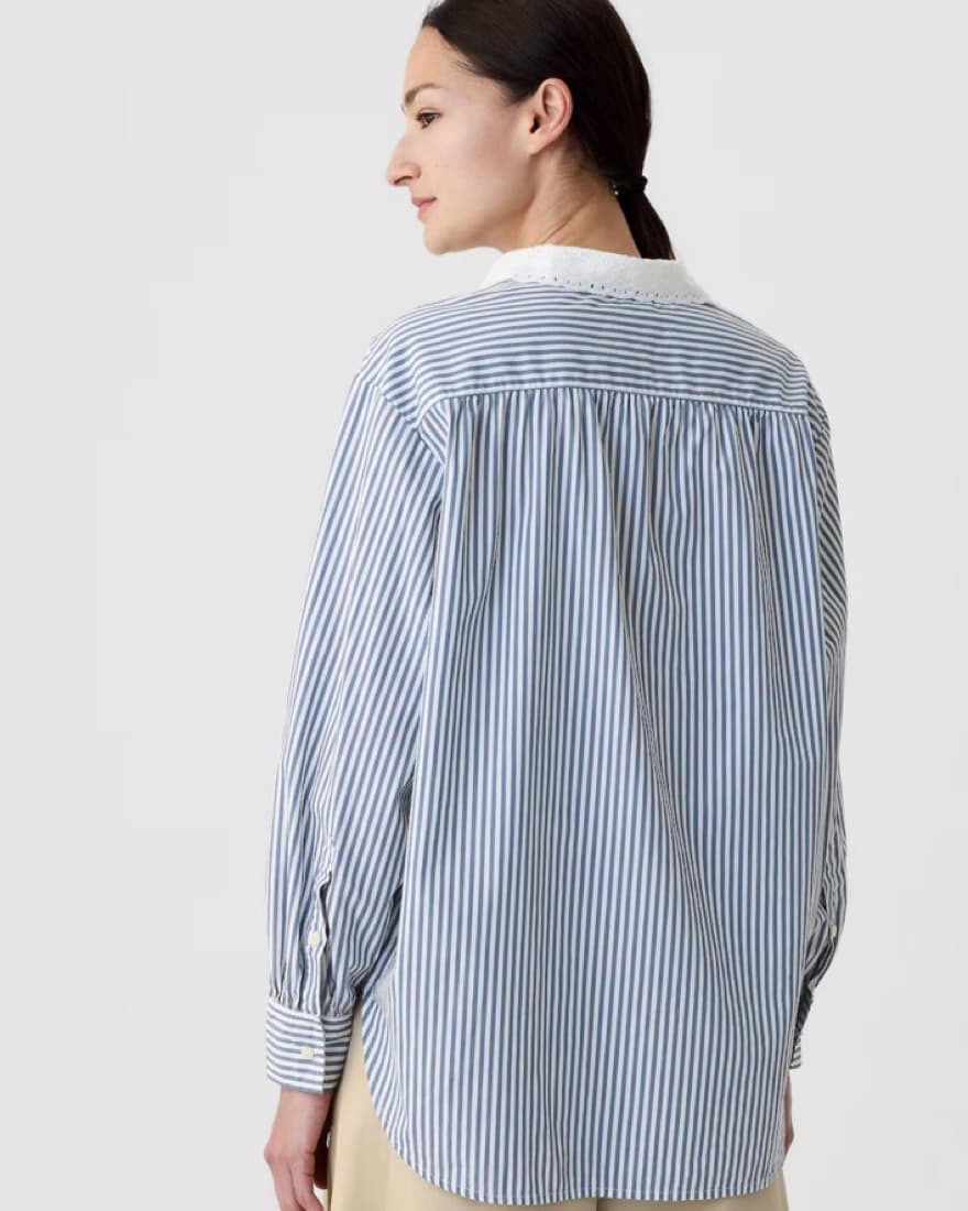 Gap × DÔEN Organic Cotton Eyelet Shirt - Image 2