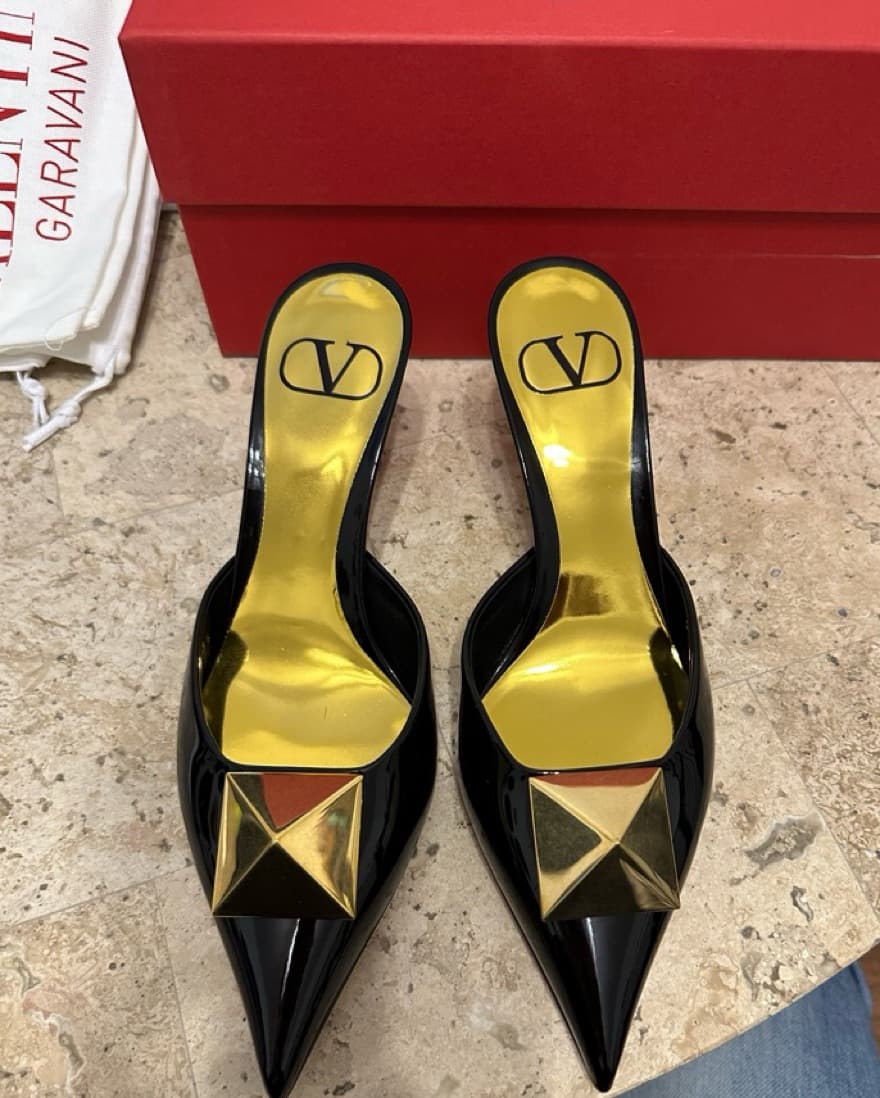 Valentino One stud Mules  - Image 1