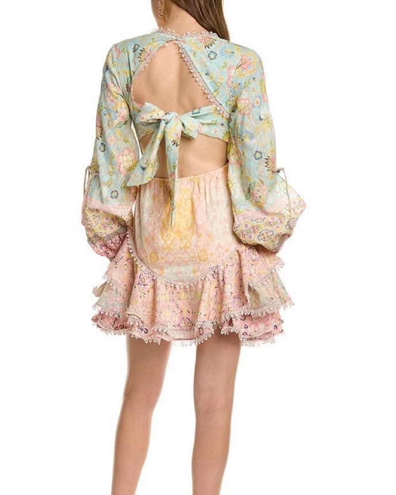 Hemant nandita Floral ruffle dress - Image 2