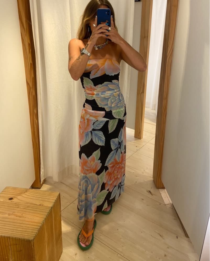 Farm Rio Strapless Dress - Image 2