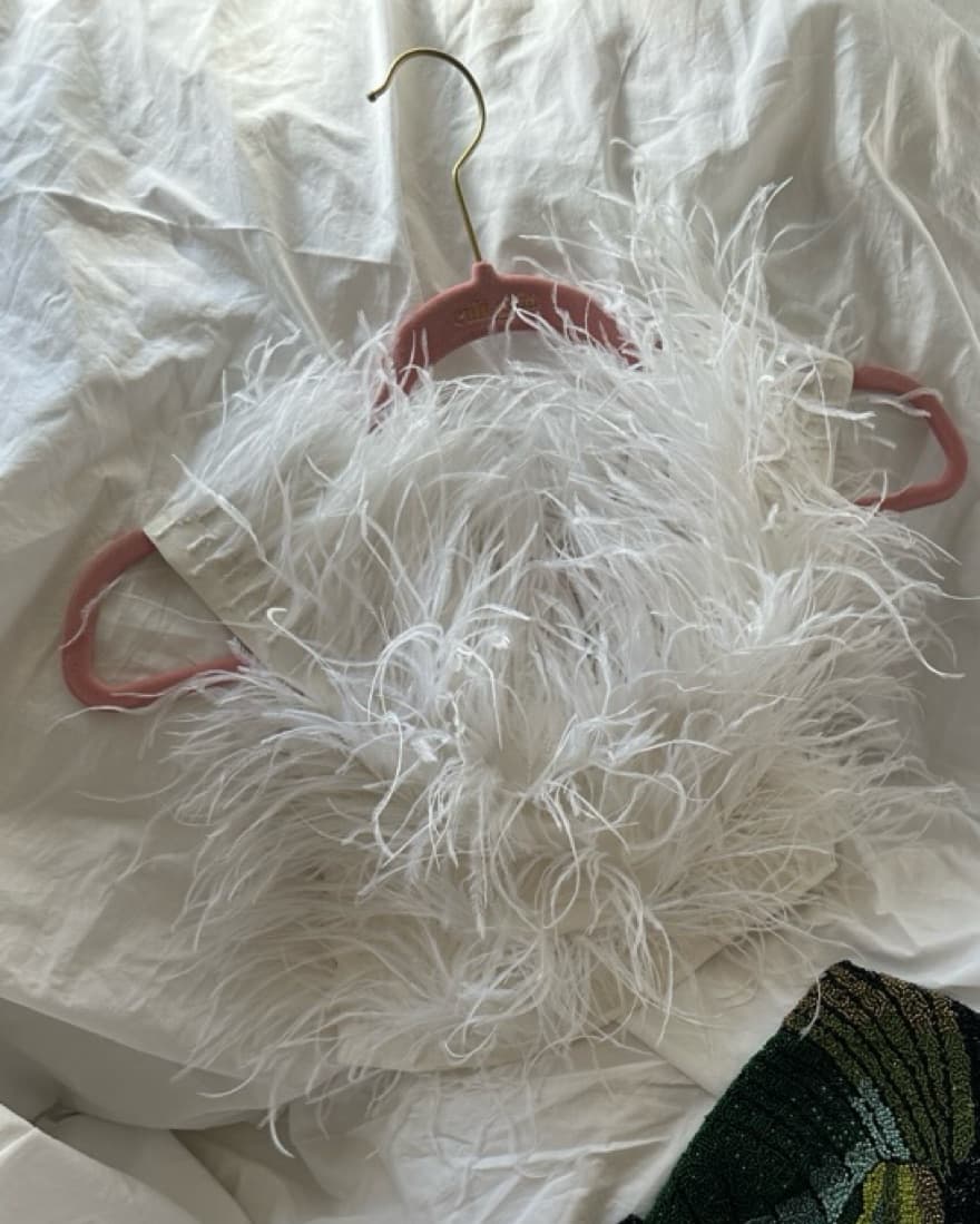 Cult Gaia White Feather Top - Image 4