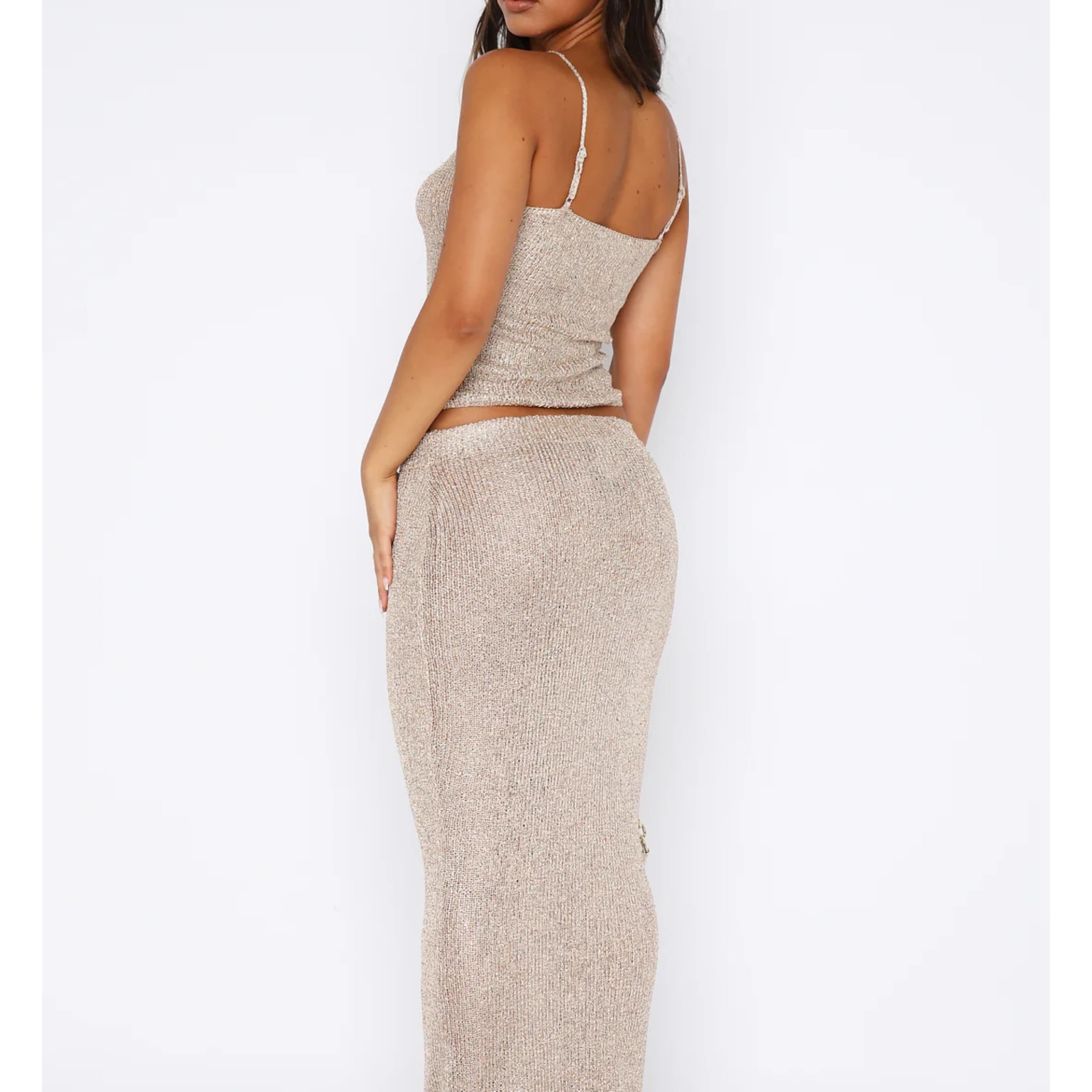 Gold Sparkly Skirt Set   - Image 2