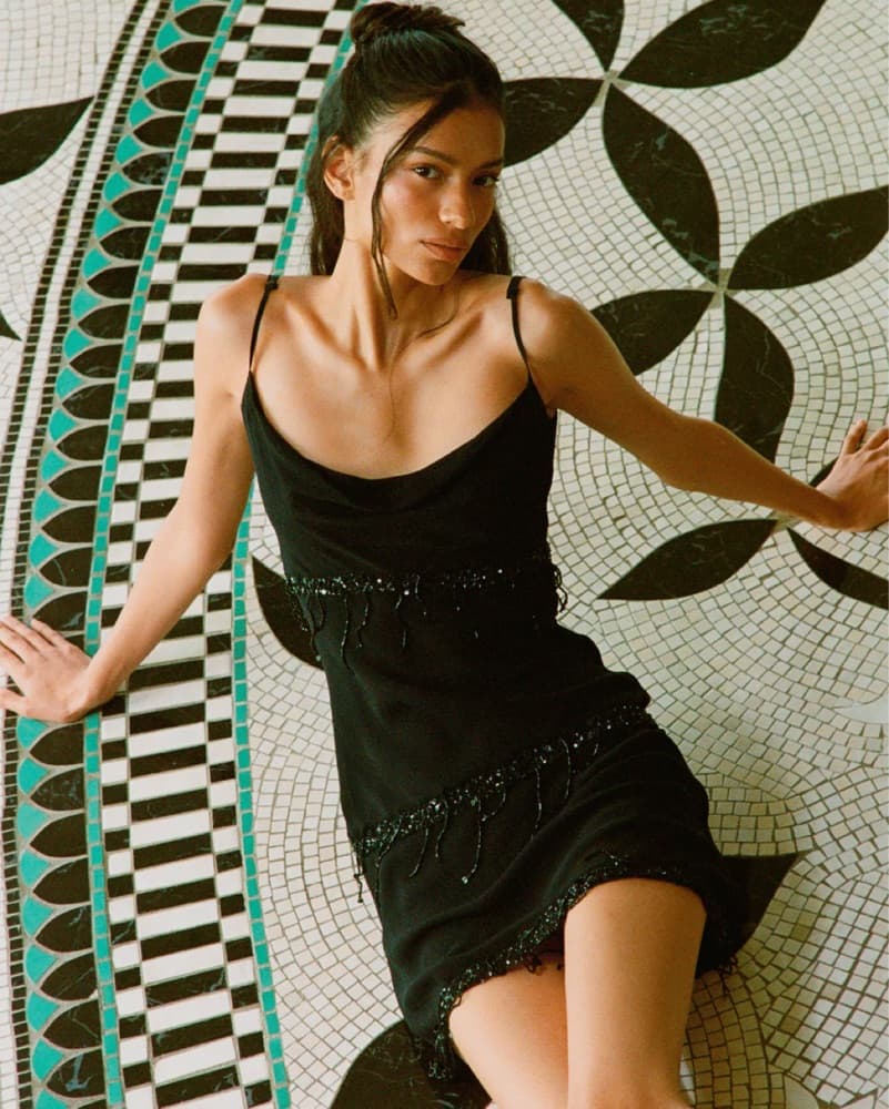 NEW Asta Resort Layla Beaded Mini Dress - Image 2