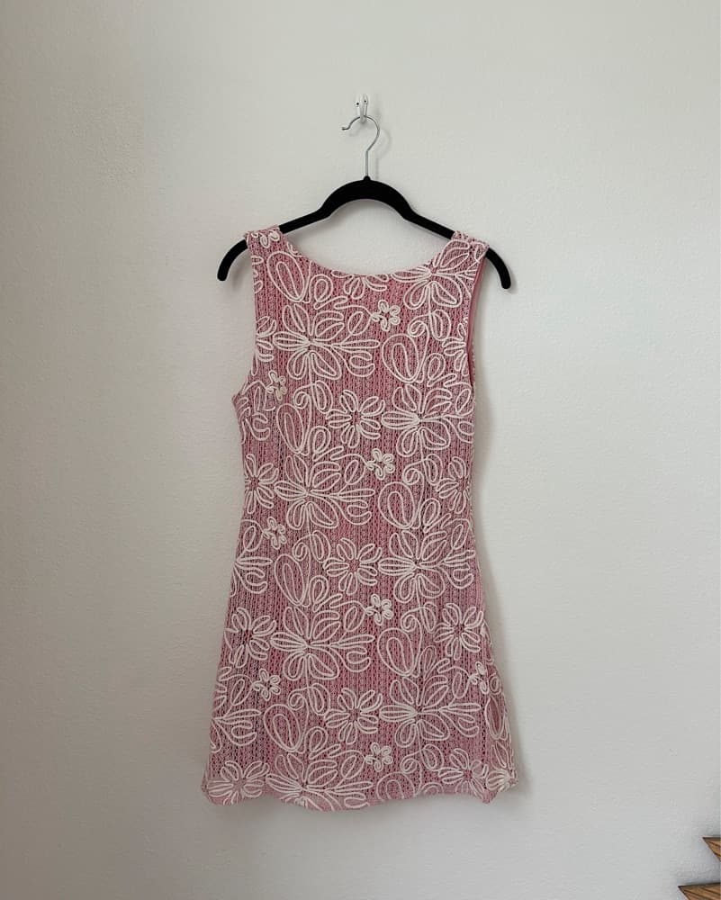 Lulus Delicate Floral Lace Mini Dress - Image 5