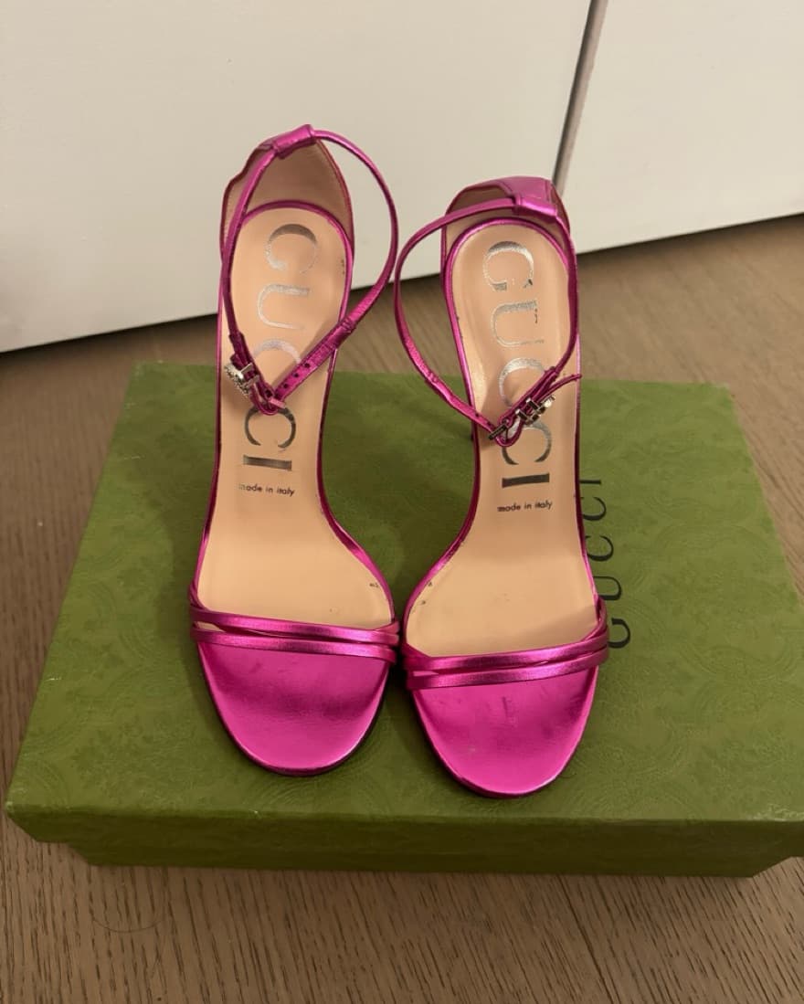 Pink metallic Gucci Shoes - Image 2