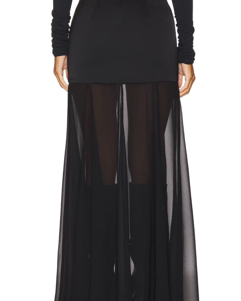 Ivette Maxi Skirt In Black - Image 4