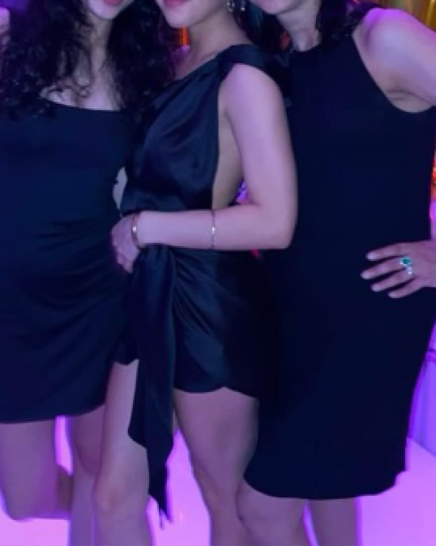 Black Silk One Shoulder Cocktail Dress - Image 6