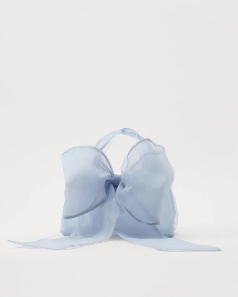 Loeffler Randall Joanne Blue Bow Clutch - Image 1