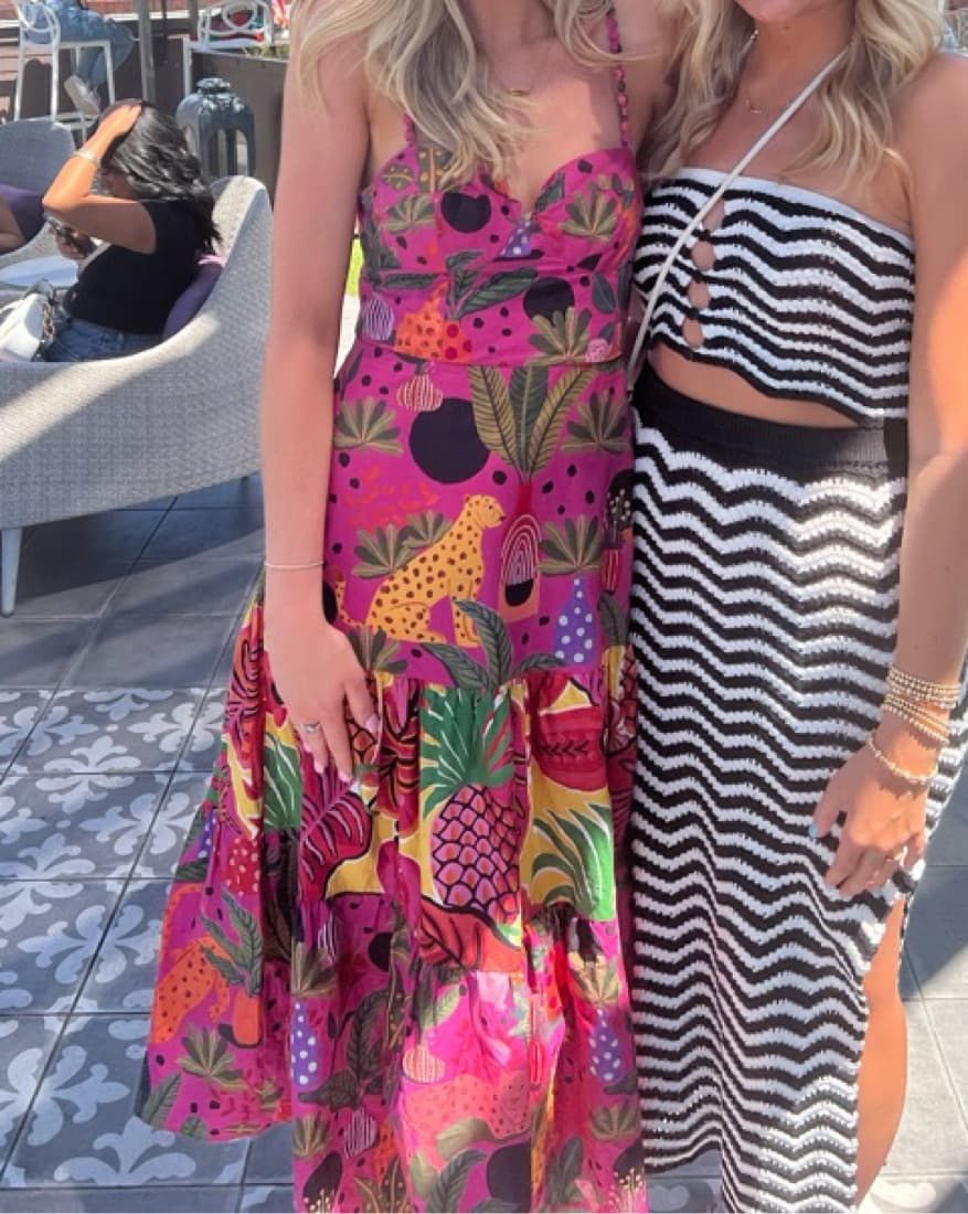 Farm Rio - Pop Leapords Print Midi Dress - Image 3