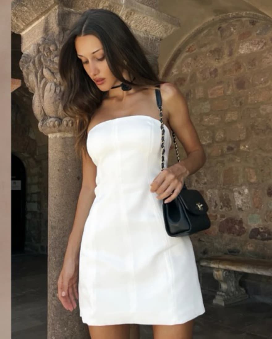 Meshki Maci Crepe Mini Dress - Image 2
