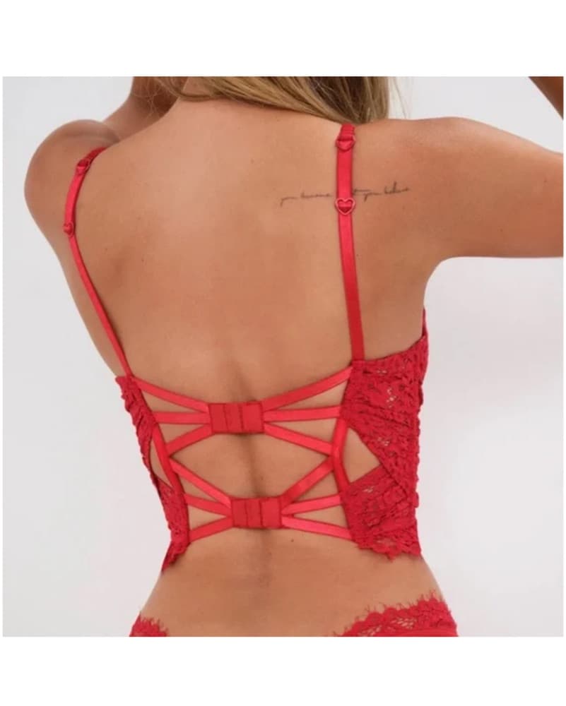 For Love And Lemons Red Bustier - Image 2
