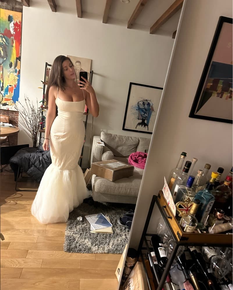 White Tulle Gown - Image 4