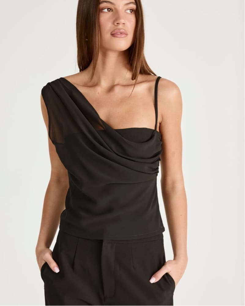 Charcoal Black Davina Top  - Image 1