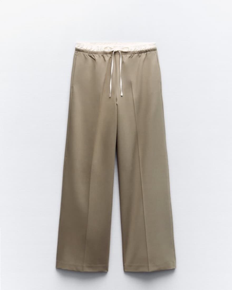 Silk Waistband Trousers - Image 3