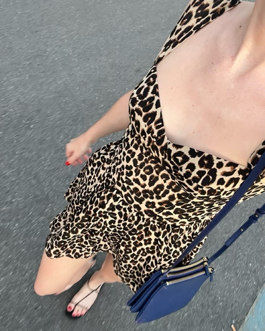 Reformation Cheetah Taiga Mini Dress - Image 3