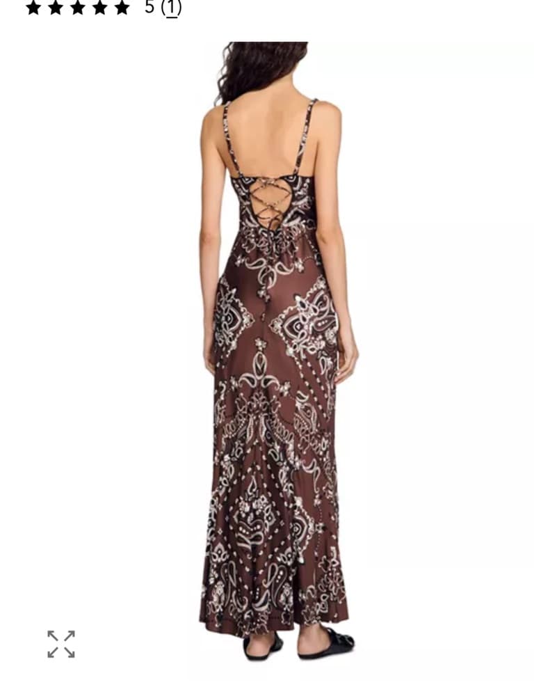 Sandro Bandana Print Maxi Dress - Image 2