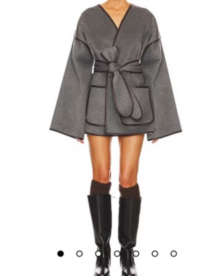 Helsa Wool Wrap Coat - Image 3
