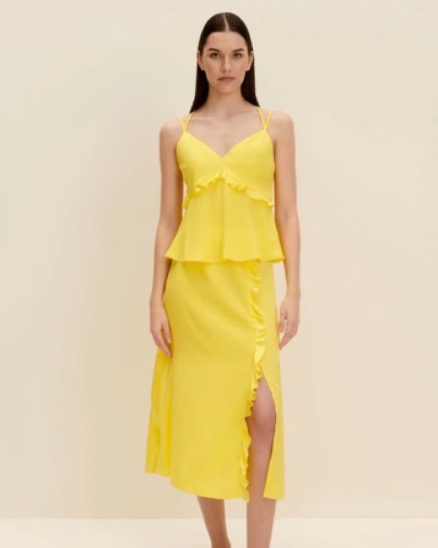 JAAF Matching Yellow Skirt Set - Image 1