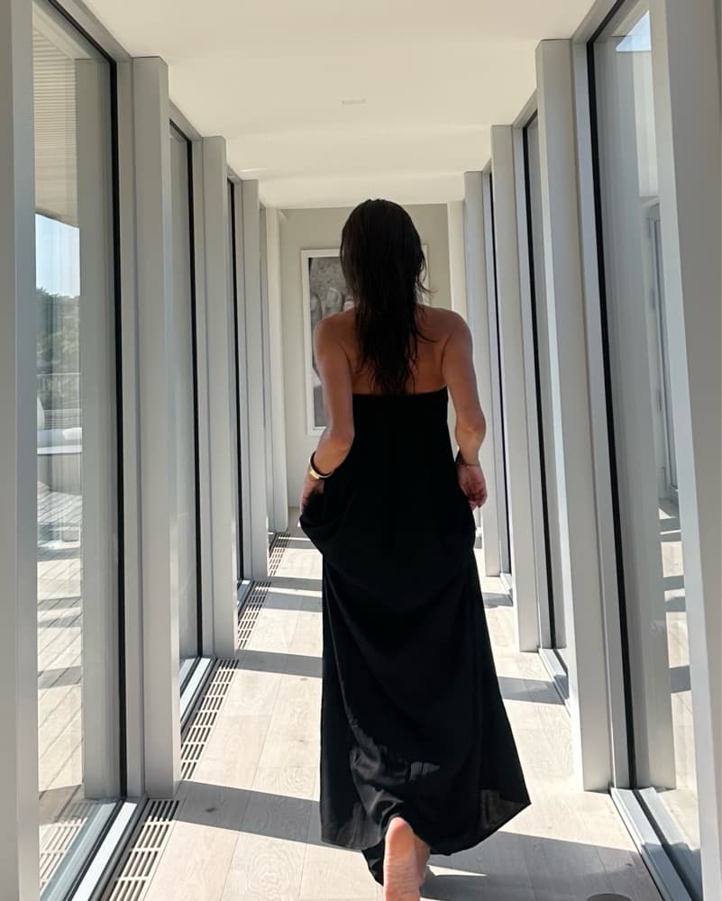 COS Pleated Bandeau Maxi Dress  - Image 4