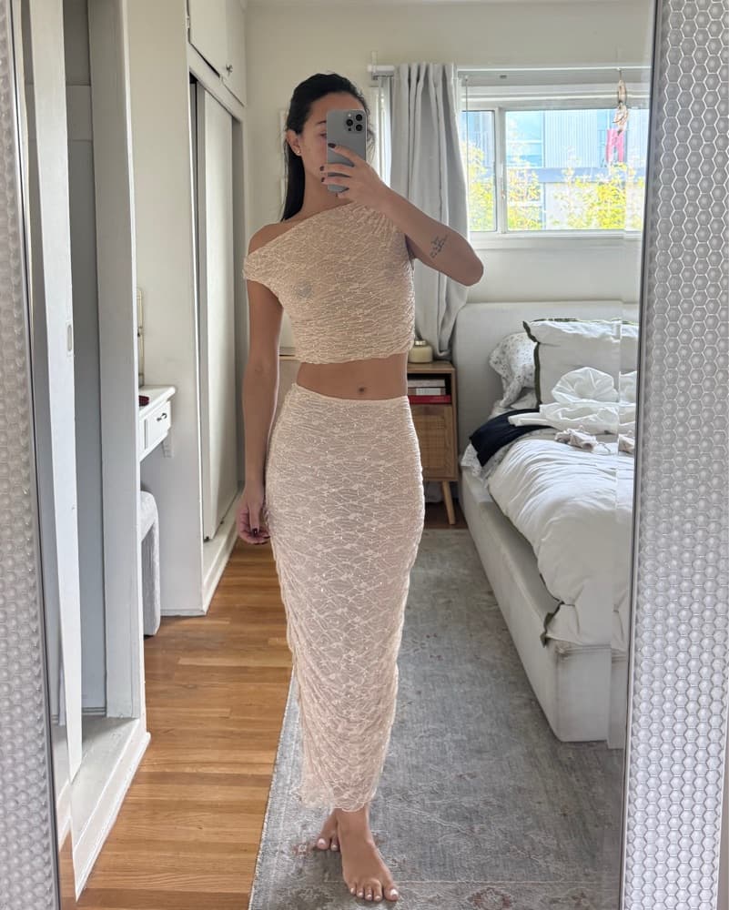 Elegant Lace Maxi Set - Image 1