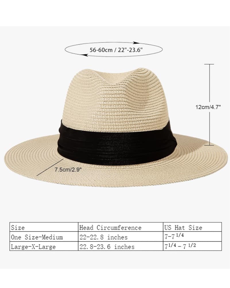 Wide Brim Panama Roll Up Straw Hat - Image 3