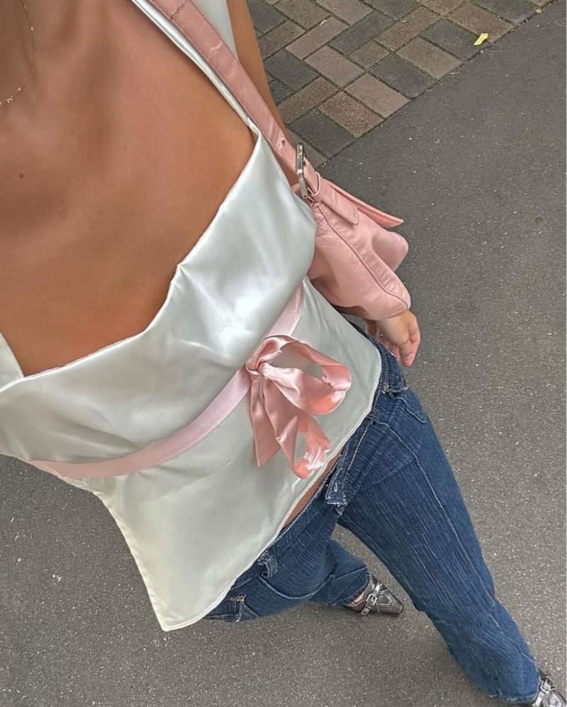 Silk open back top - Image 1