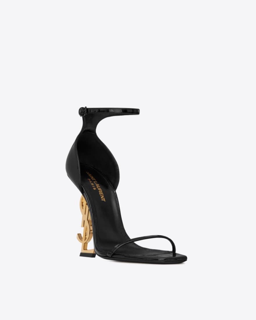 YSL OPYUM SANDALS IN PATENT LEATHER - Image 4