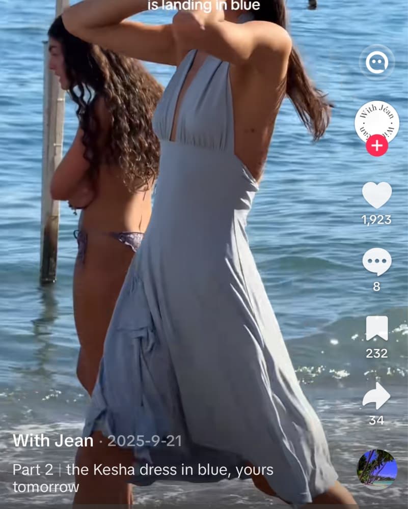 With Jean Kesha Dress Blue - Image 5