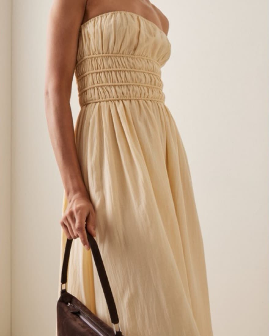 Posse Yellow Linen Dress - Image 4