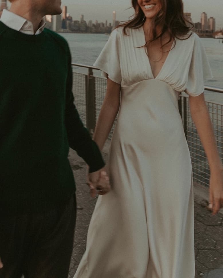 Midi White Dress - Image 1