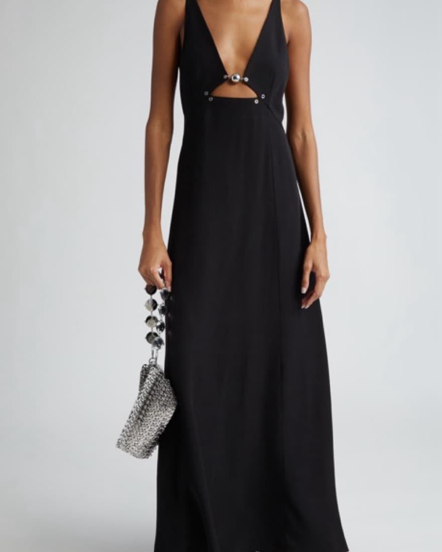 Paco Rabanne Cut Out Dress - Black - XS  - Image 1
