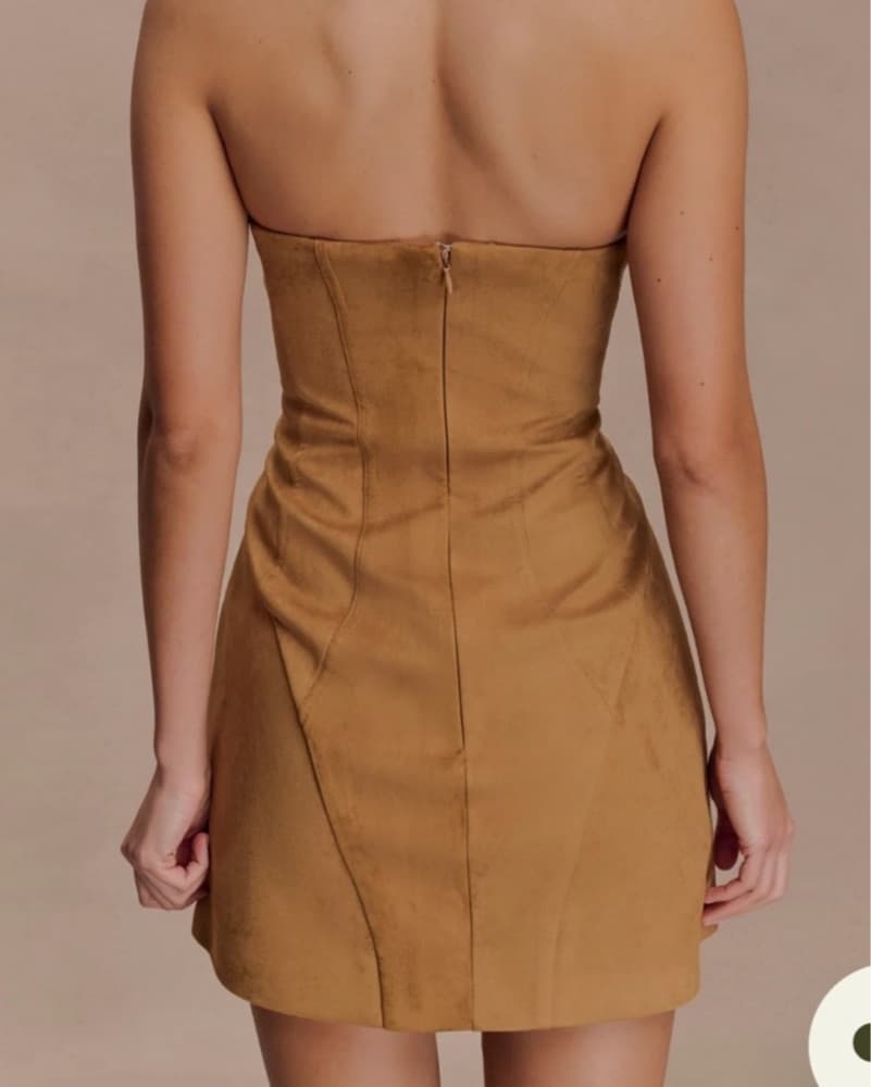 Faux Suede Mini dress - Image 2