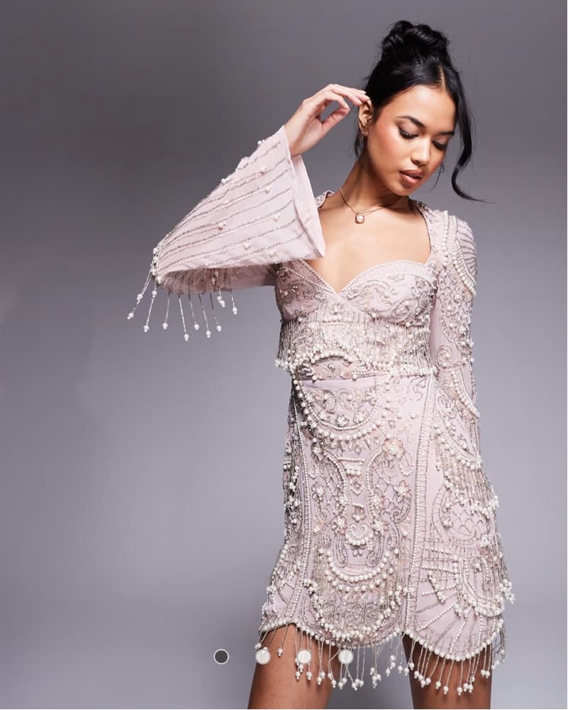 Exquisite Beaded Fringe Dress - Image 2