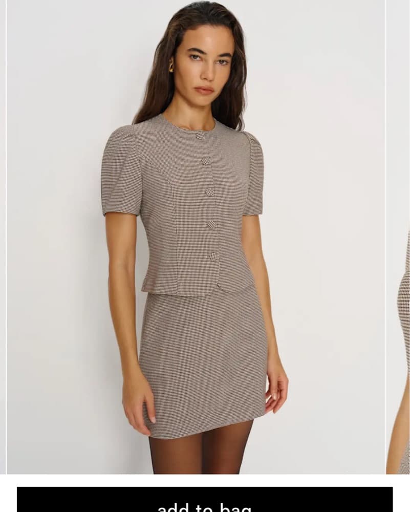Reformation Mika two piece Check  - Image 3