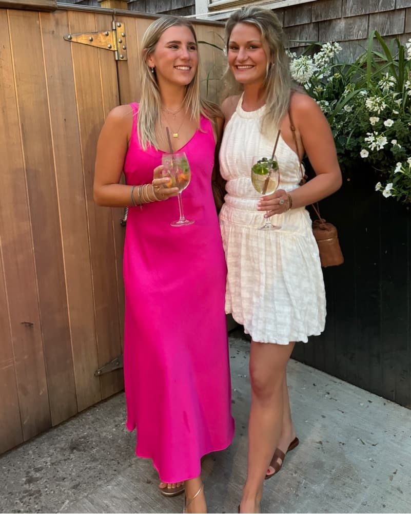 Hot Pink Midi Dress - Image 2