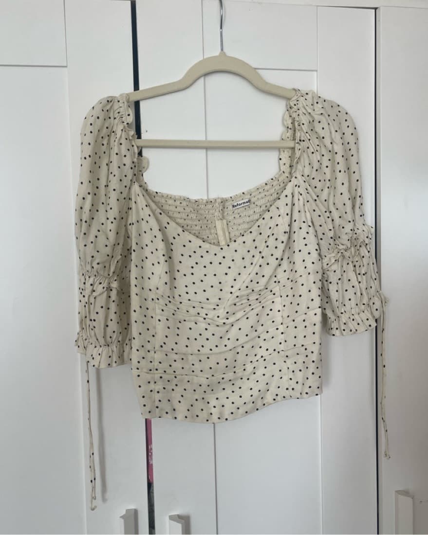 Puffed Sleeve Reformation Top - Image 2